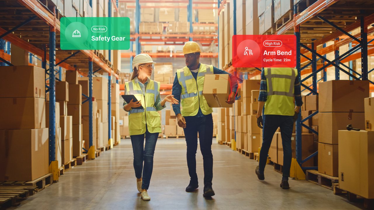 A monitored factory floor